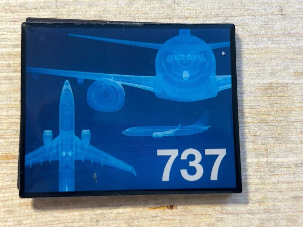 Boeing 737 Airplane X-Ray Style Refrigerator Magnet Aviation Aircraft